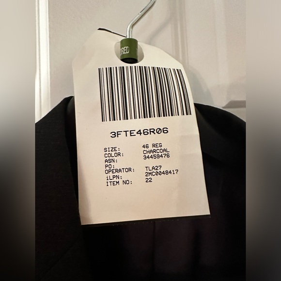 Jos A Banks Charcoal Suit- 46R/40W- Brand new - Picture 2 of 11